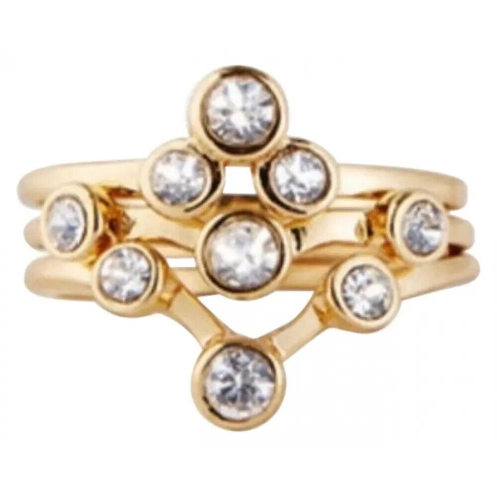 Ann Taylor  Shimmer and Shine  Crystal Stackable Ring   5 and 8 NWT $39.50